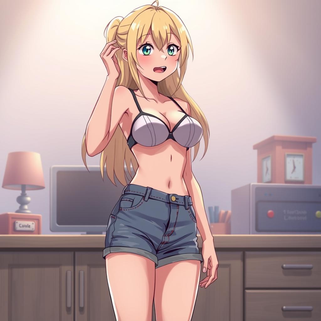 Download Anime Young Blonde Girl