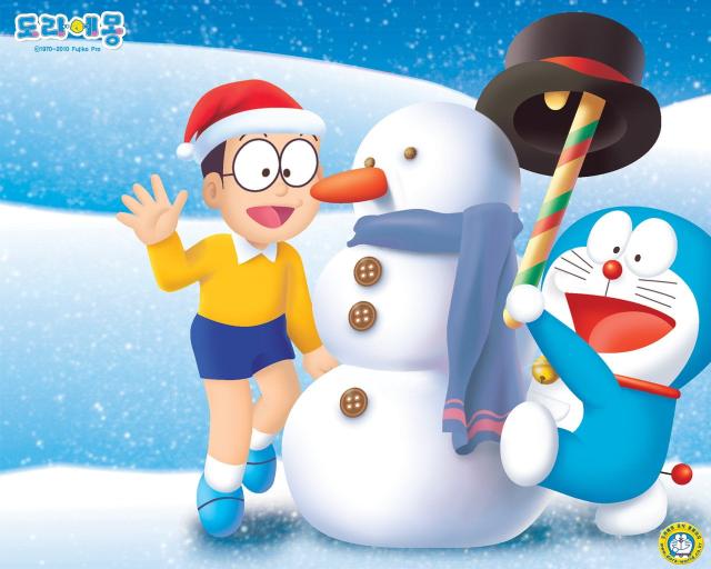 Download Snowman Doraemon and Nobita