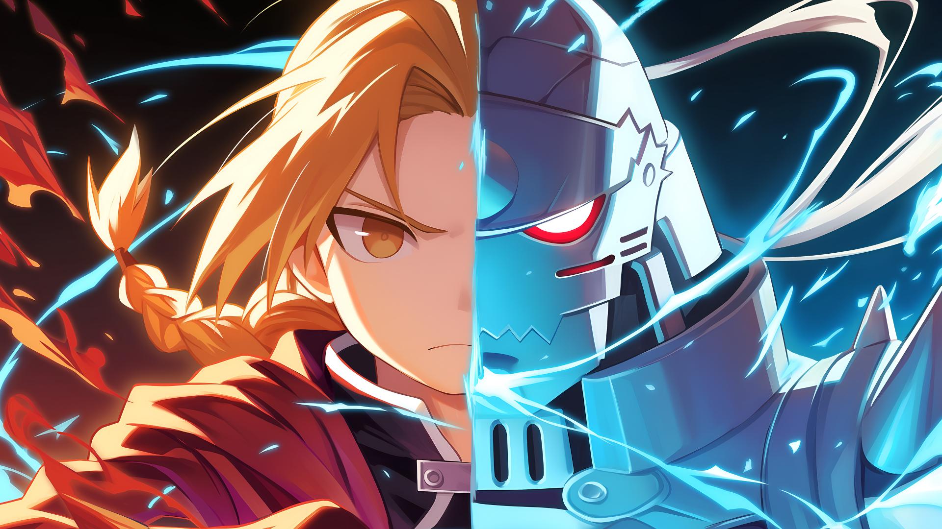 Download Edward Elric Fullmetal Alchemist Half Face