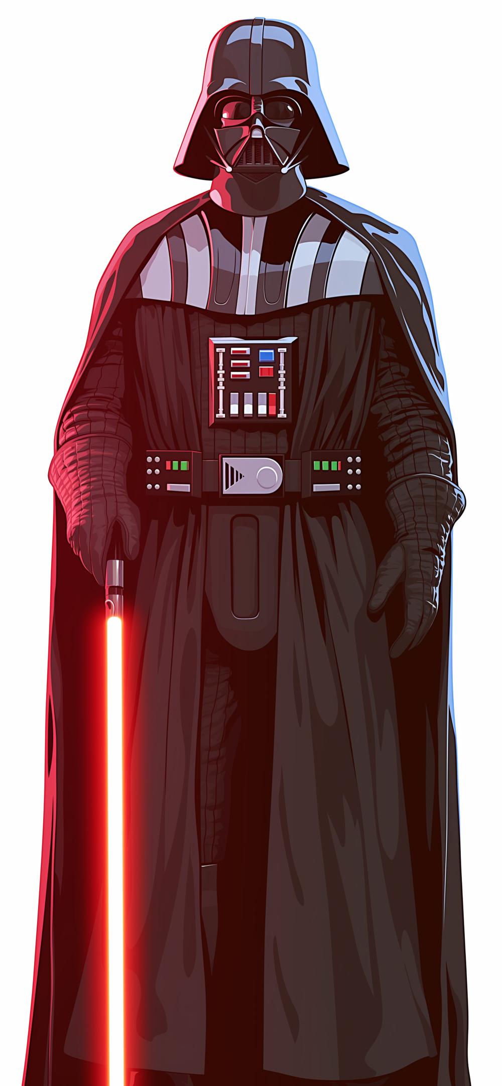 Download Darth Vader Wiht Red Saber Shadow