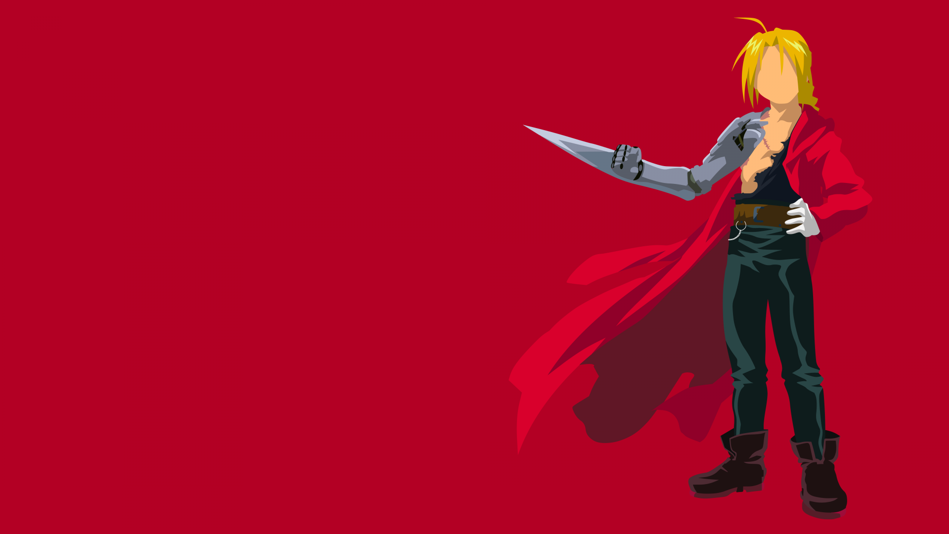 Download Edward Elric Red background