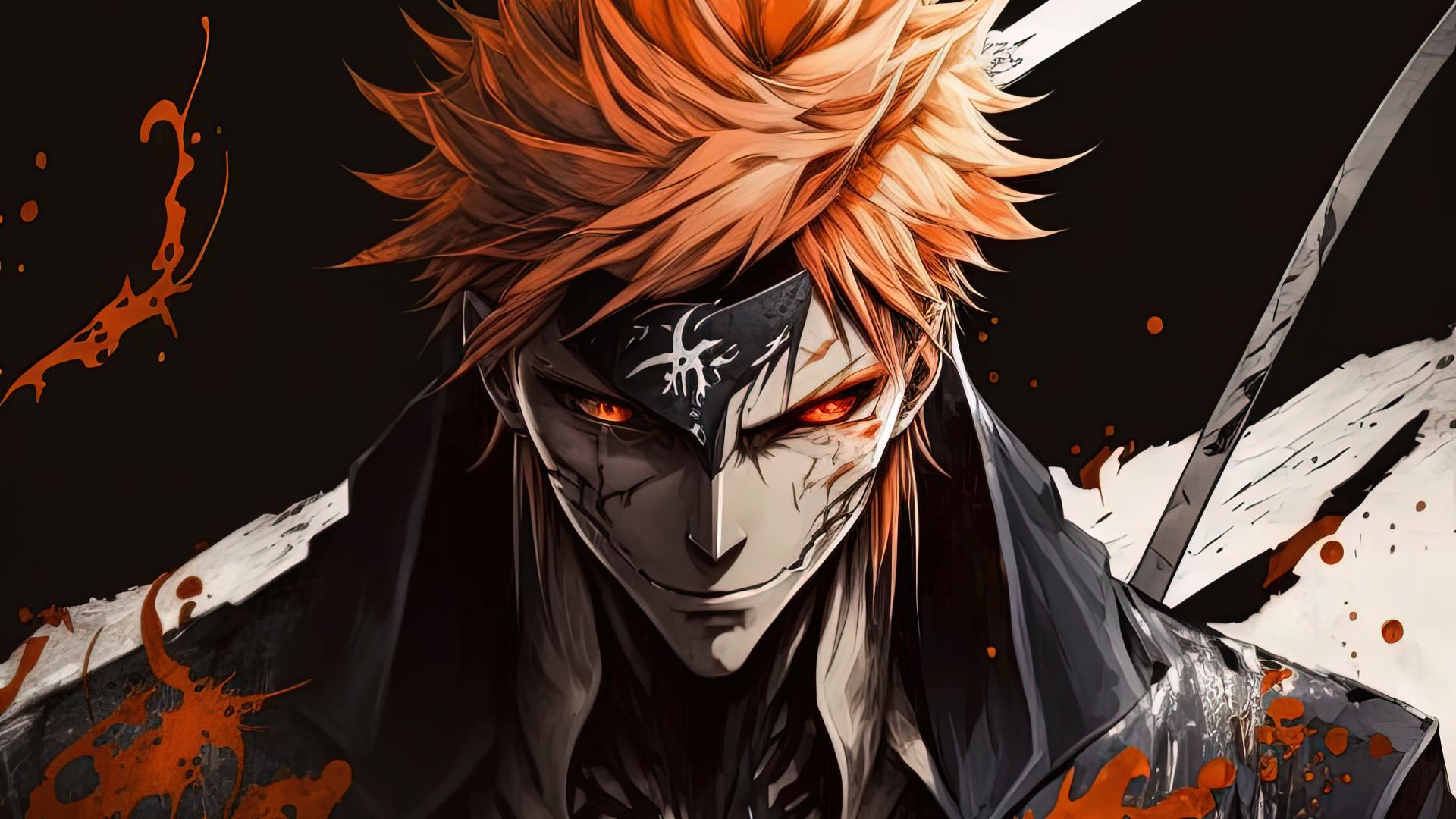 Download Ichigo Kurosaki AI art