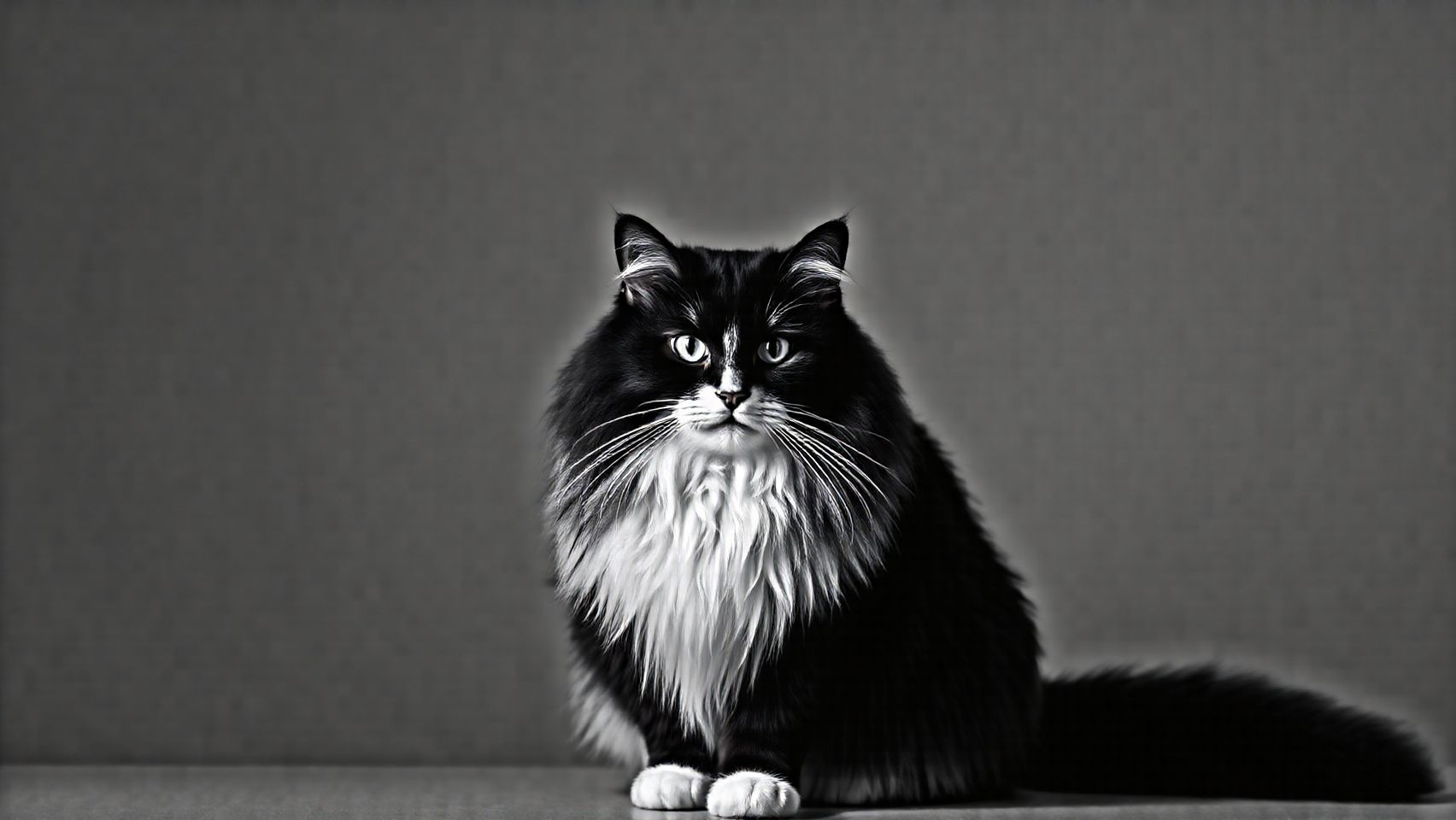 Download Black And White Colored Mainecoon