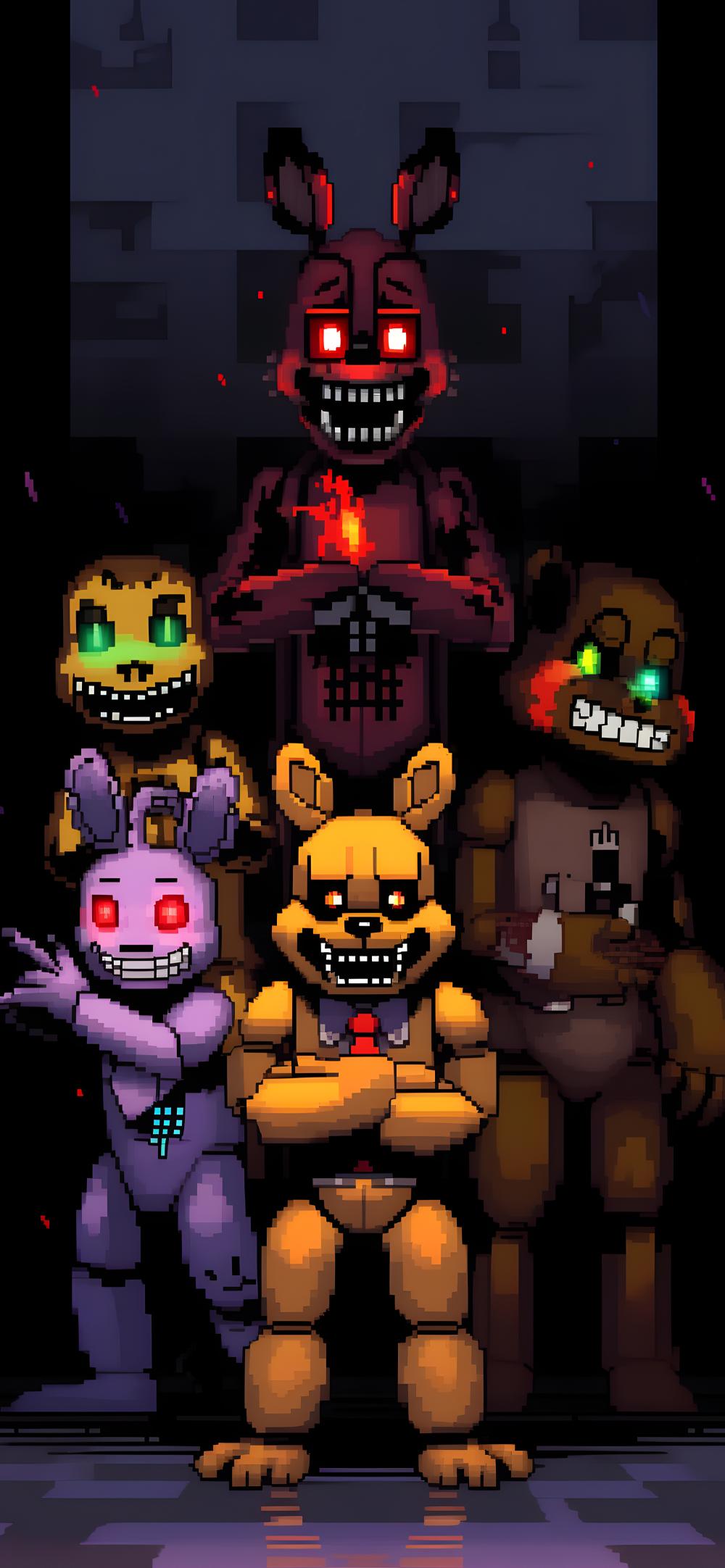 Download Fnaf Pixelated Animatronics