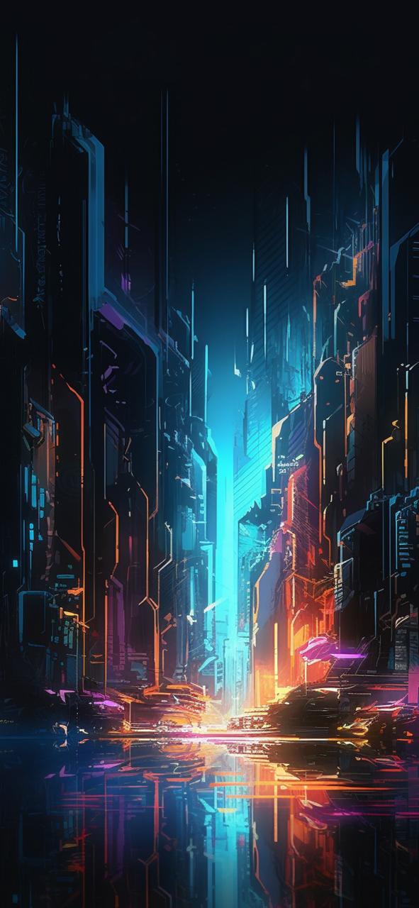 Download Cyberpunk City Abstract