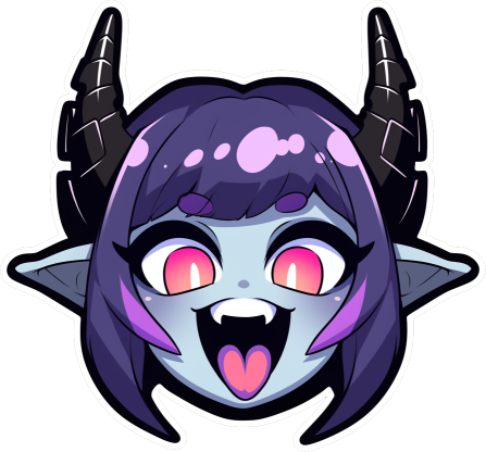 Download Funny Devil Girl Sticker