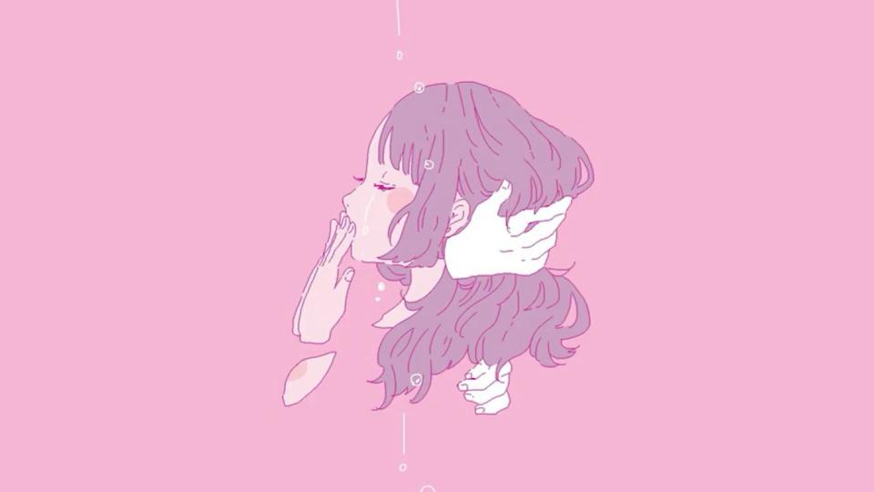 Download aesthetic anime art pink