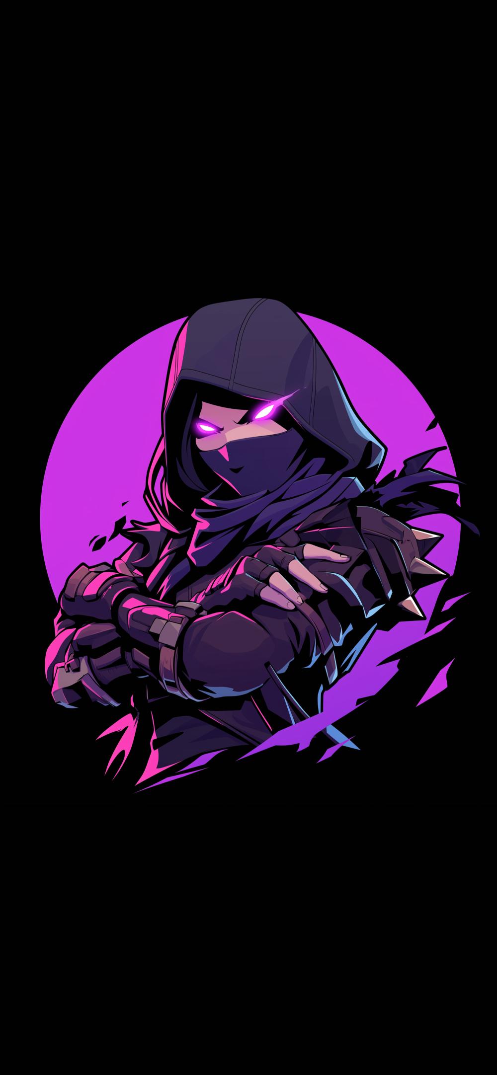 Download Fortnite Raven Purple Glow