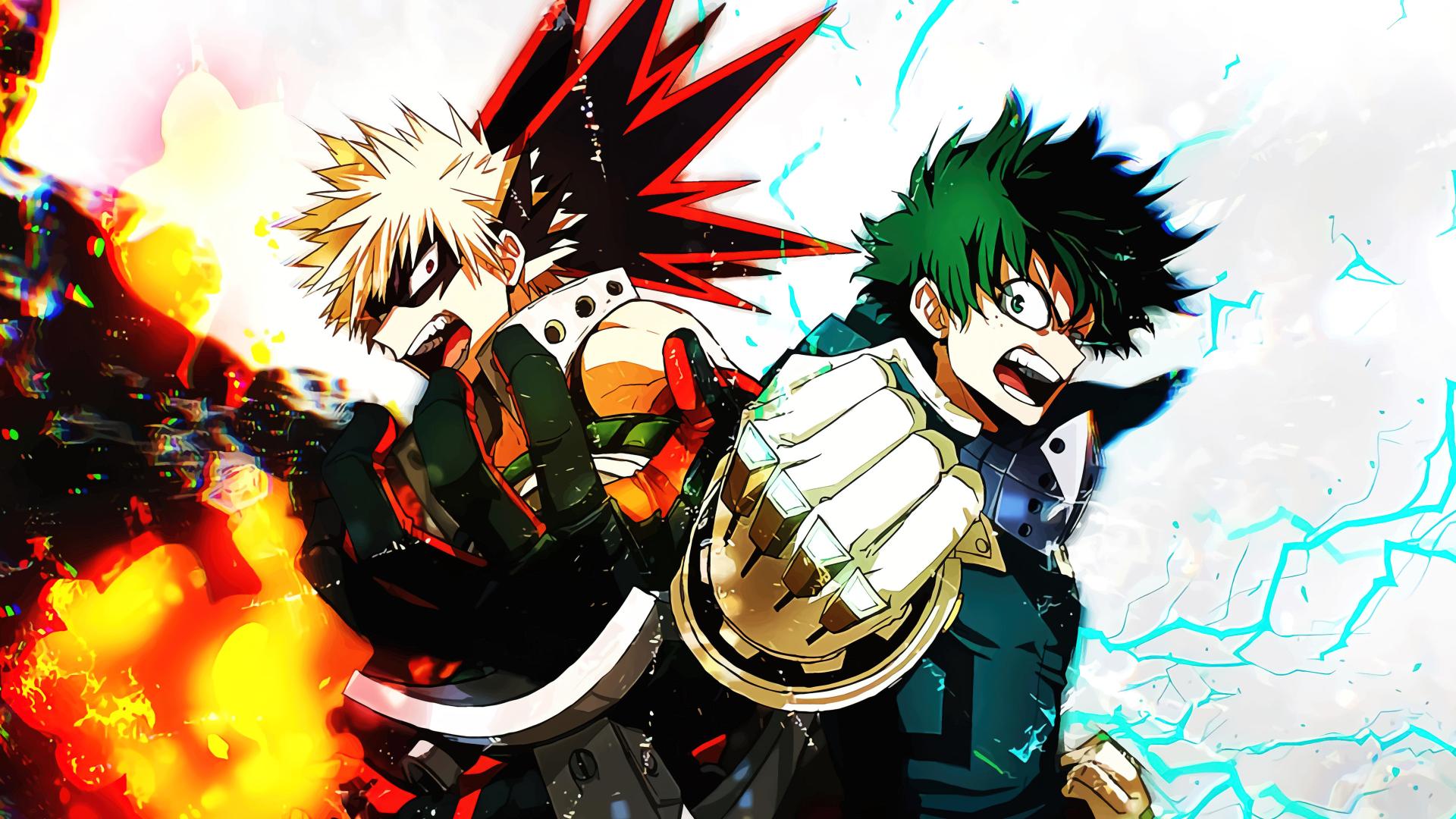 Download Katsuki Bakugo and Izuku Midoriya in My Hero Academia