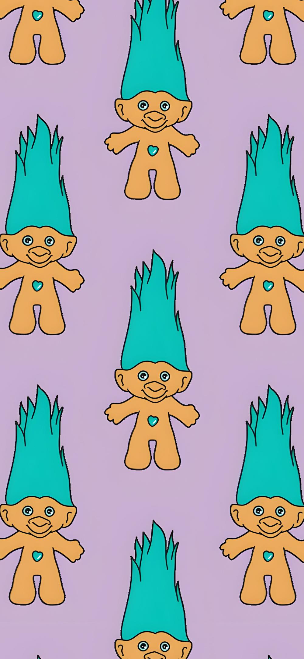 Download Retro Troll Dolls Pattern