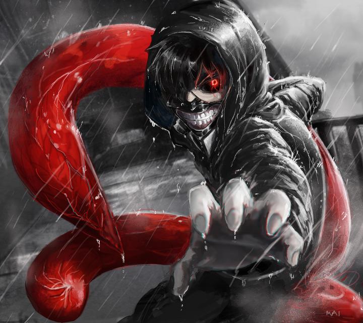 Download Ken Kaneki Black Hair With Mask