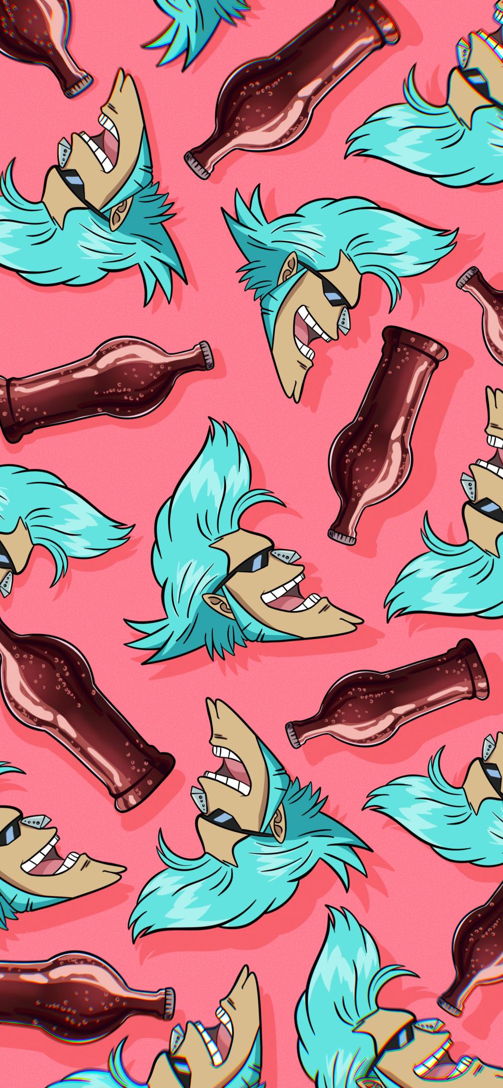 Download One Piece Franky Cola Pattern