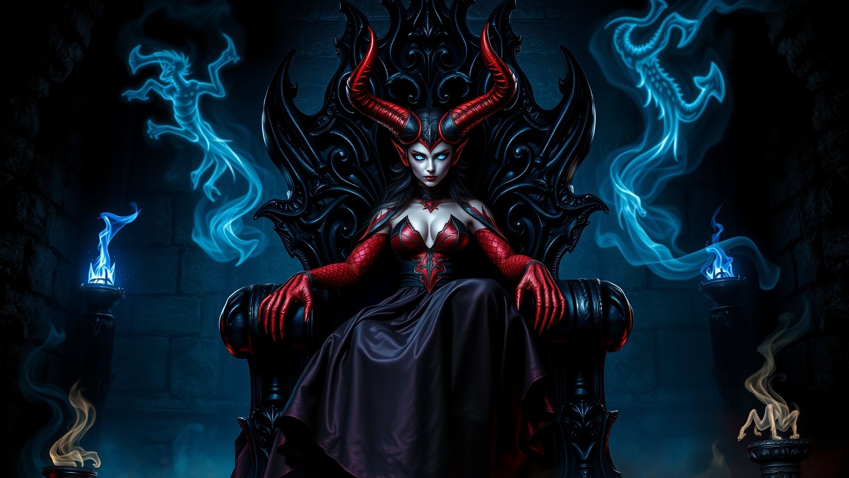 Download Demon Girl On The Throne