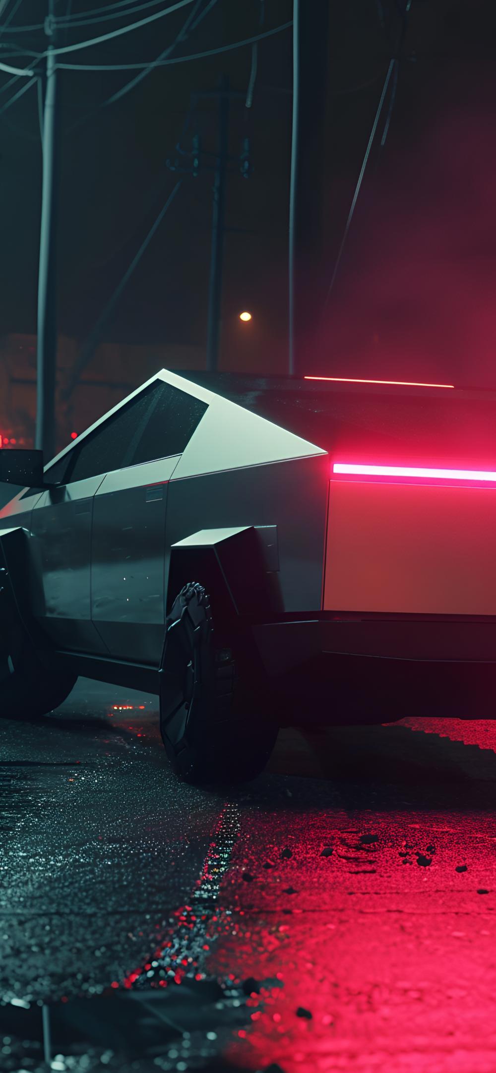 Download Aesthetic Tesla Cybertruck