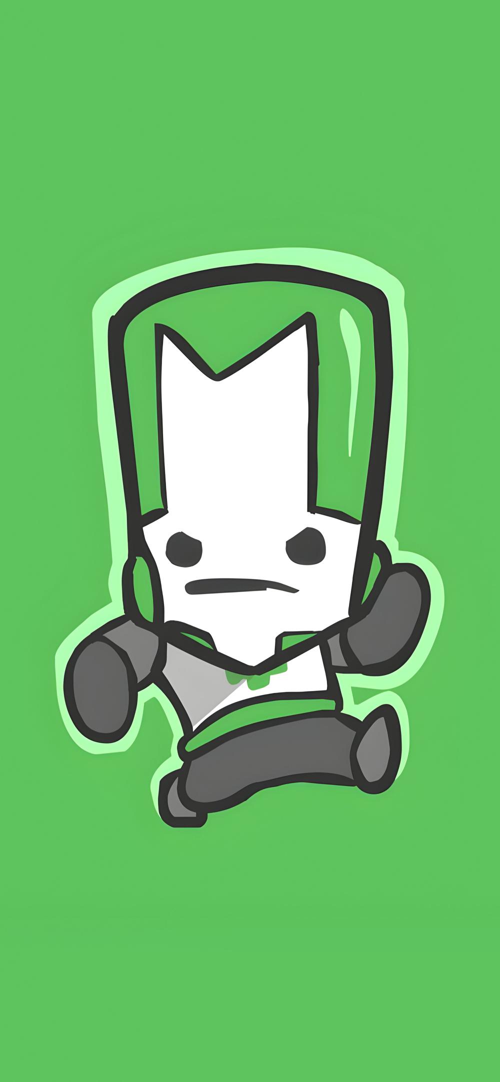 Download Cute Castle Crashers Green Knight