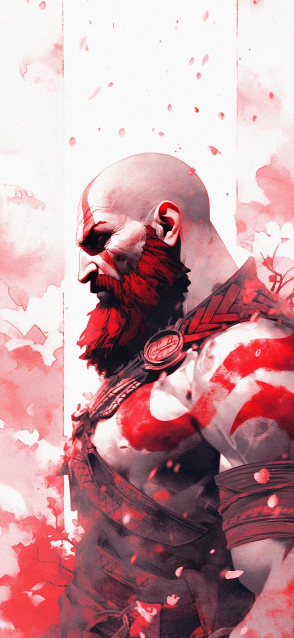 Download Kratos White Red Art