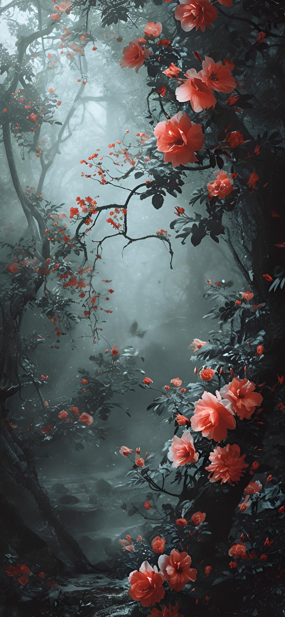 Download Moody Floral Nature