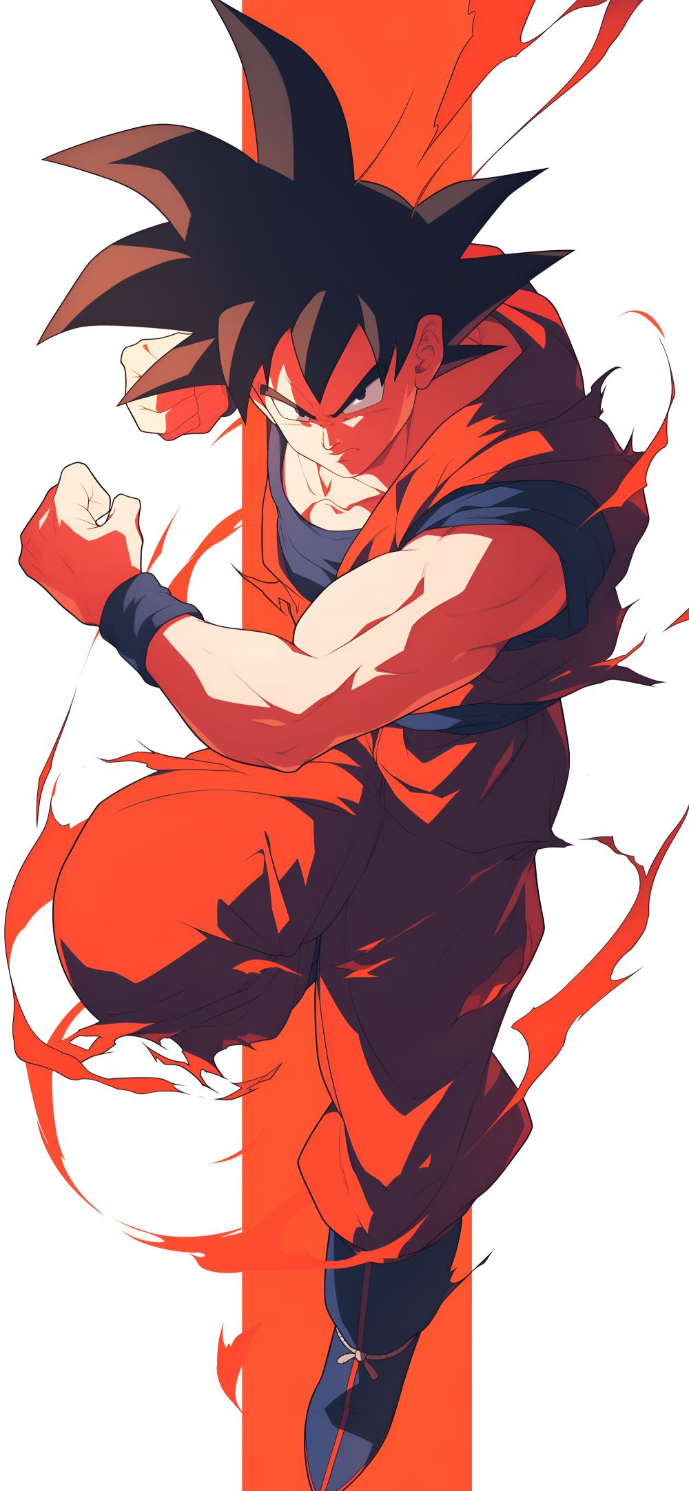 Download Goku Action Pose