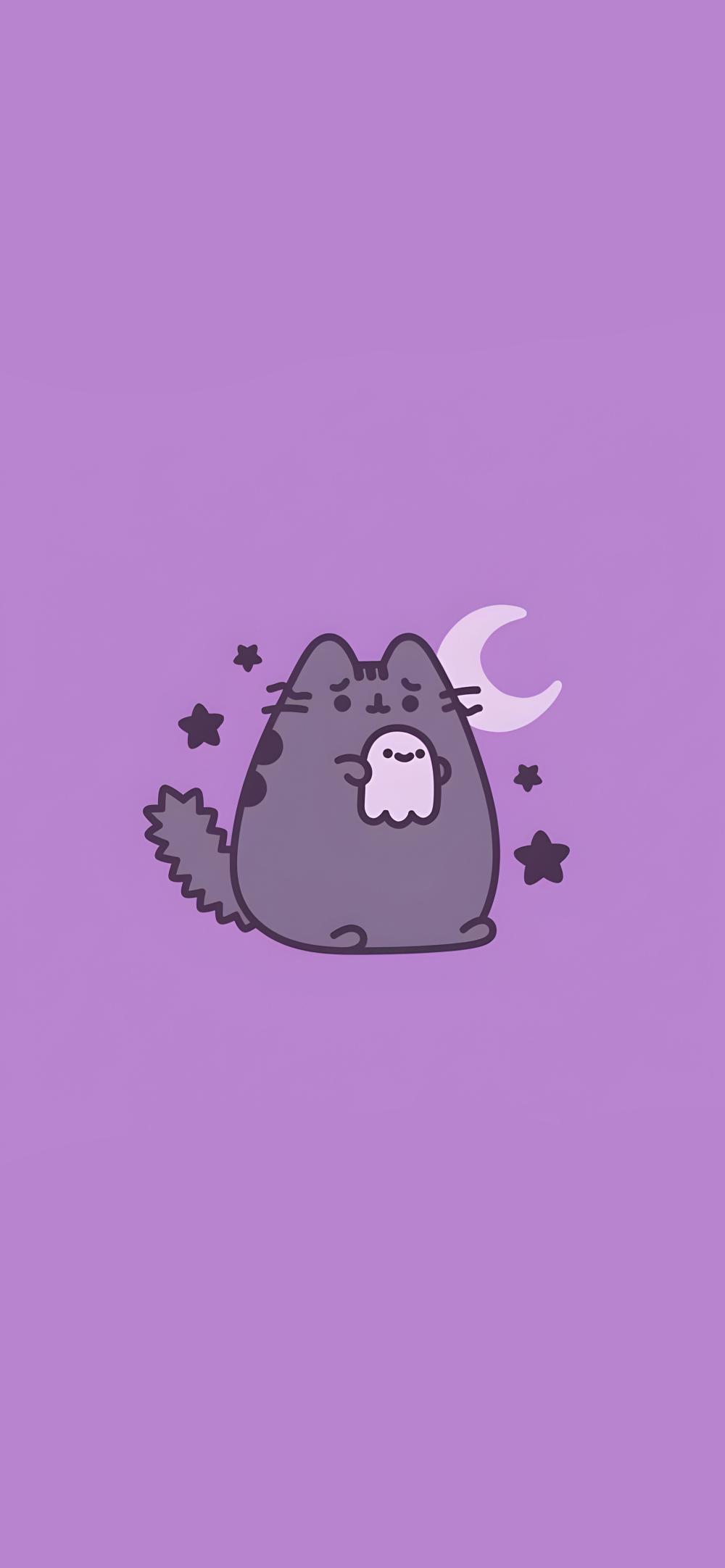 Download Pusheen Nighttime Hug Cute