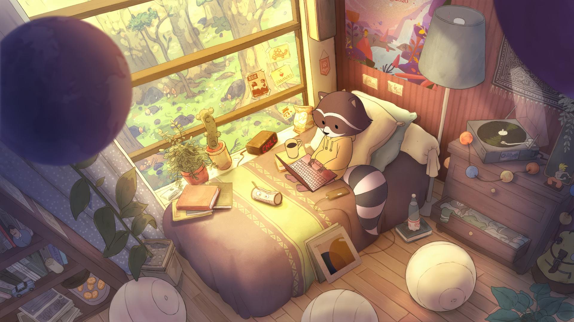 Download Cozy Raccoon Retreat