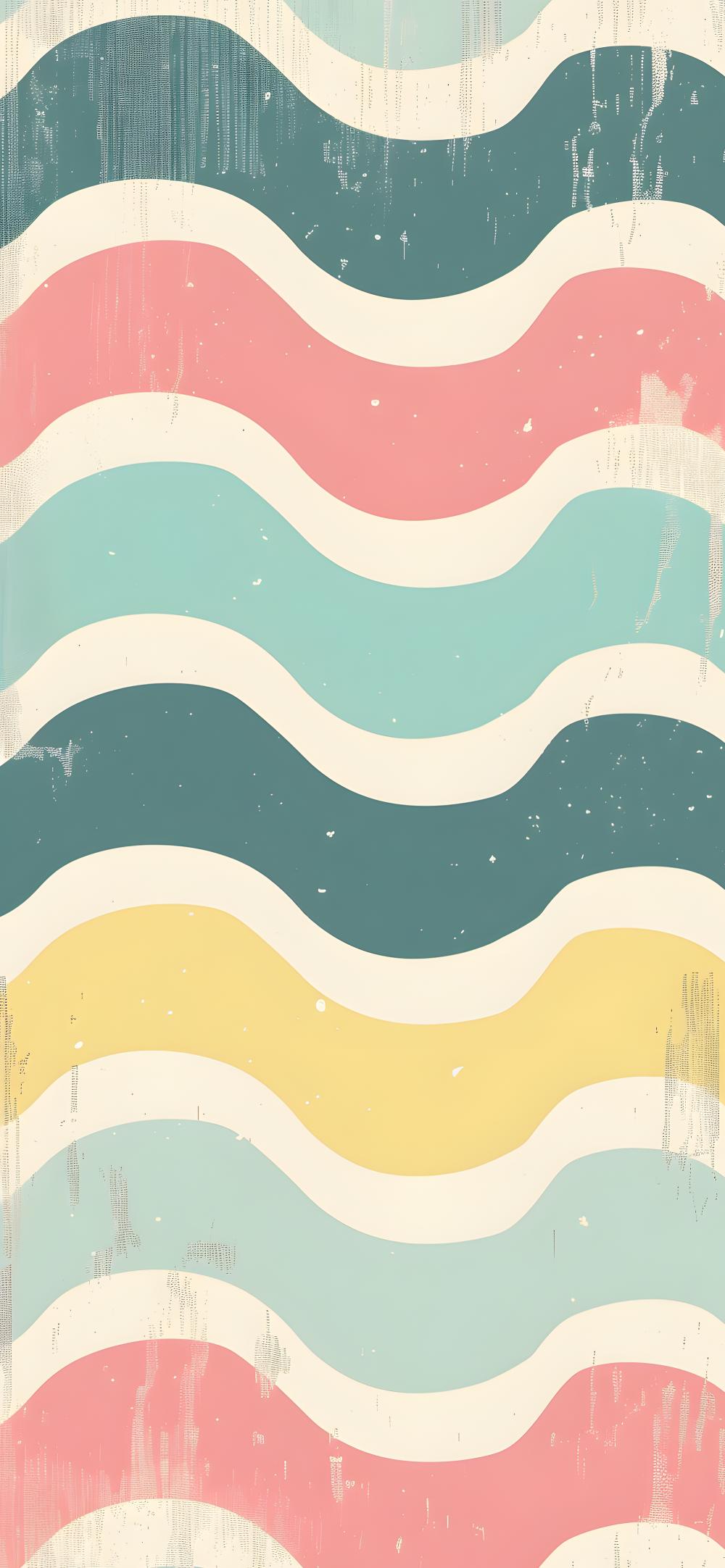 Download Vintage Pastel Wavy Lines