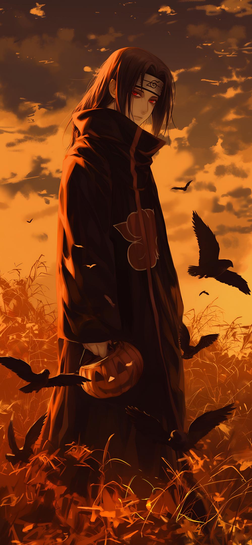 Download Itachi Akatsuki Ravens Dusk Halloween