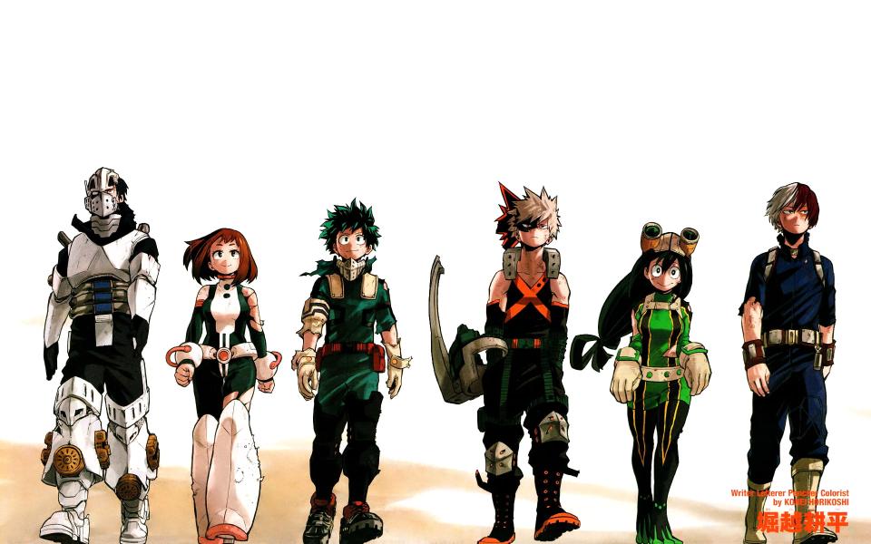 Download six anime characters digital