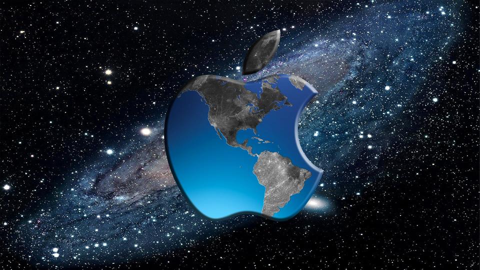 Download Apple logo computer space