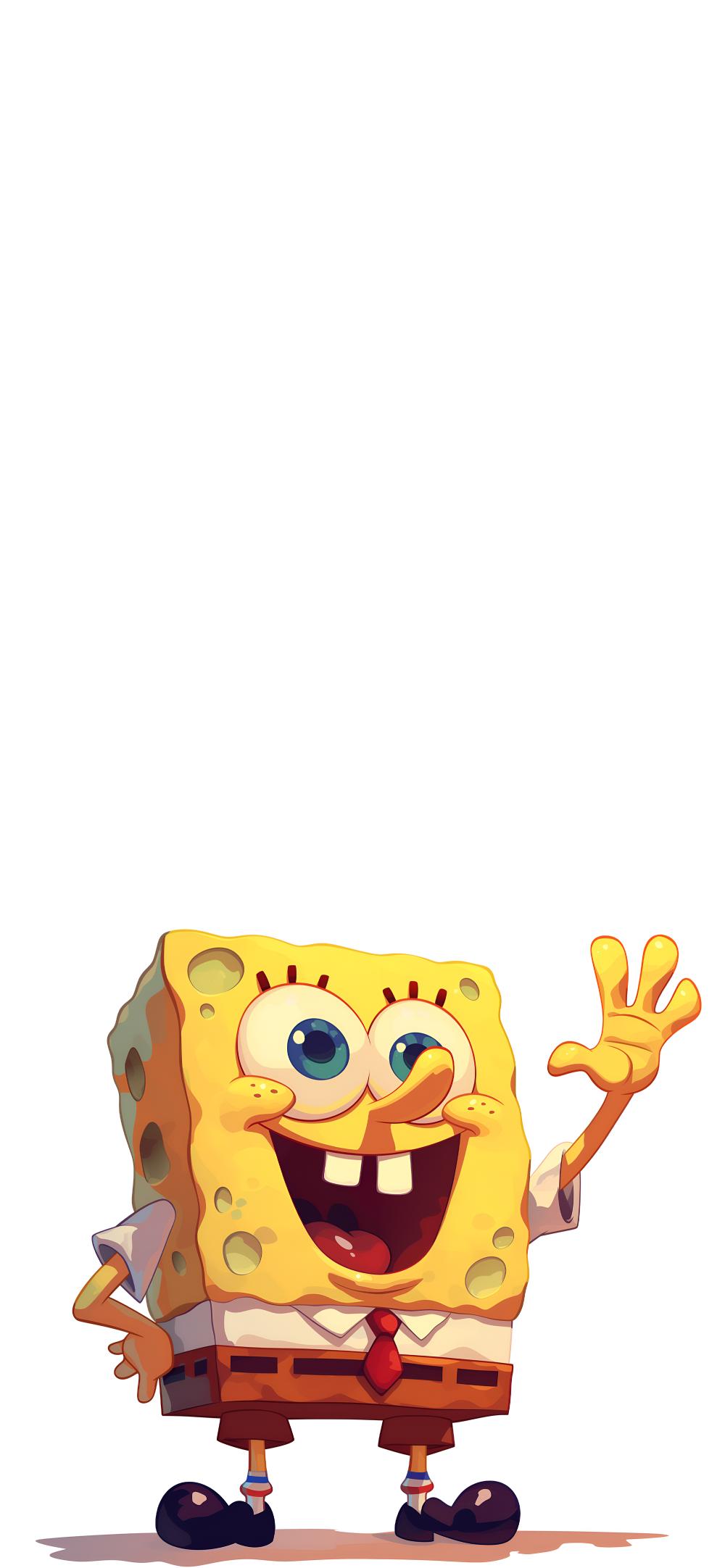 Download Spongebob Waving Illustration