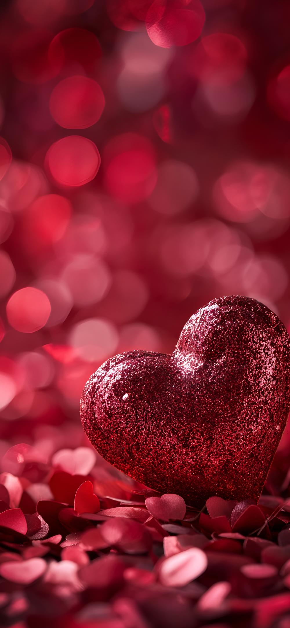 Download Romantic Glitter Heart