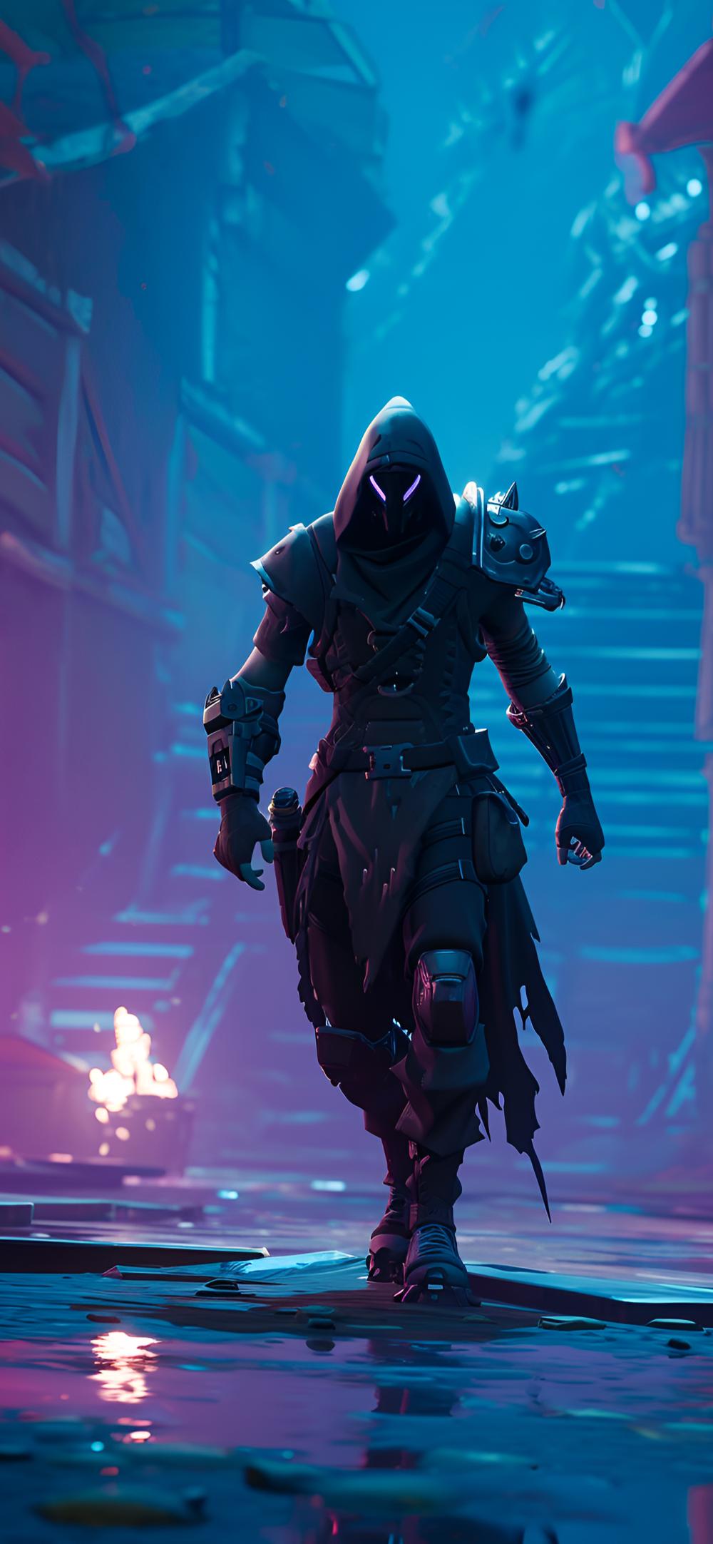 Download Mysterious Fortnite Hooded Figure