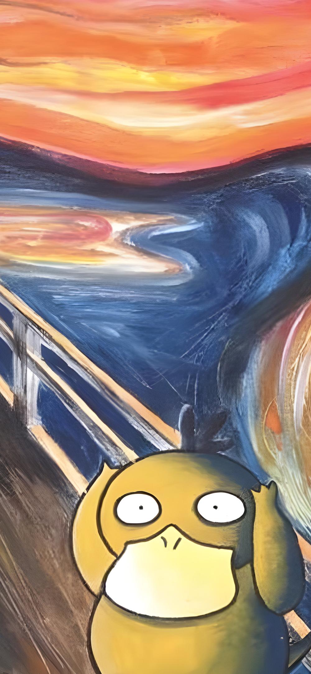 Download Artistic Psyduck The Scream