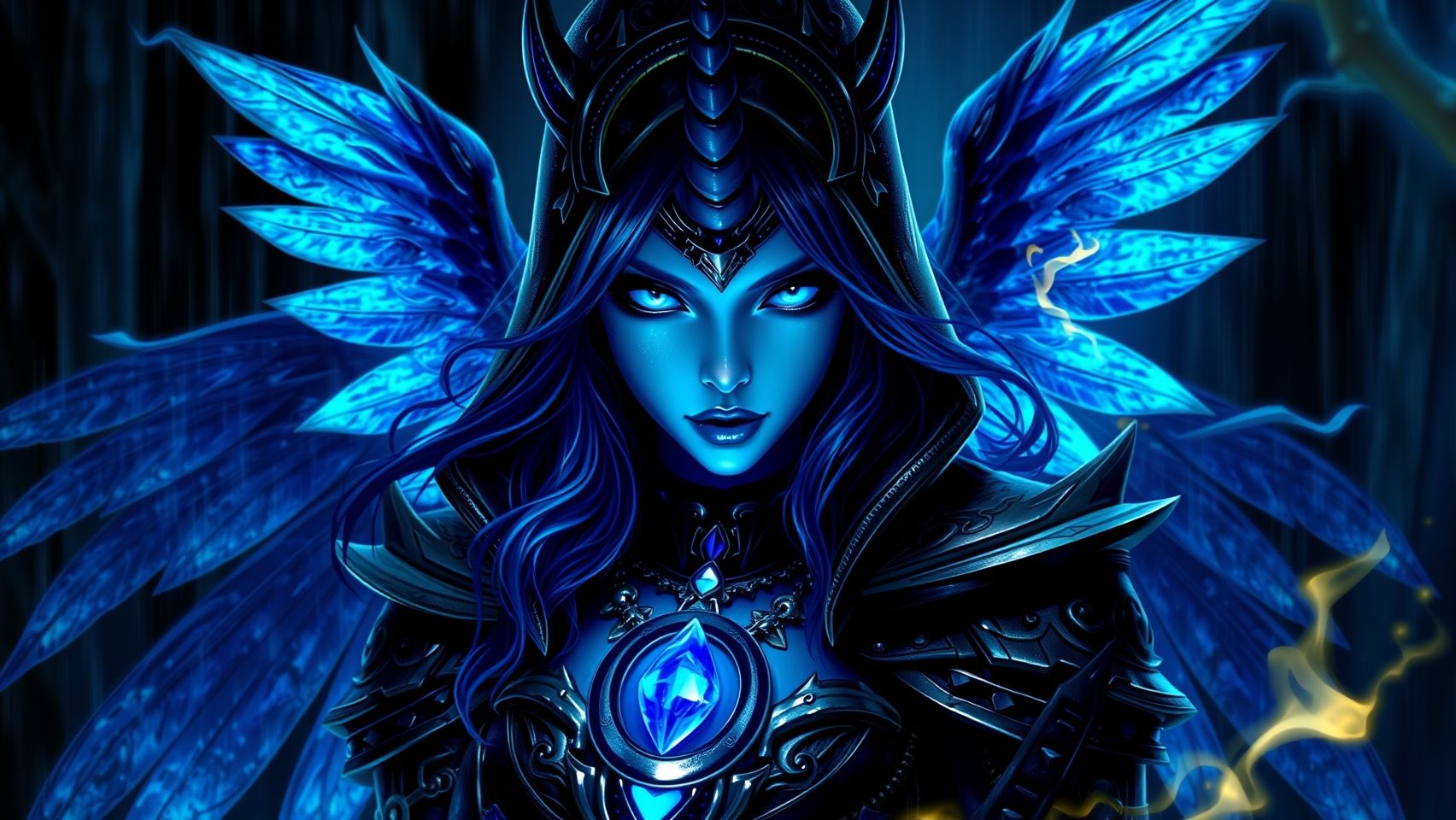 Download Highly Detailed Wet Mad Mage Woman