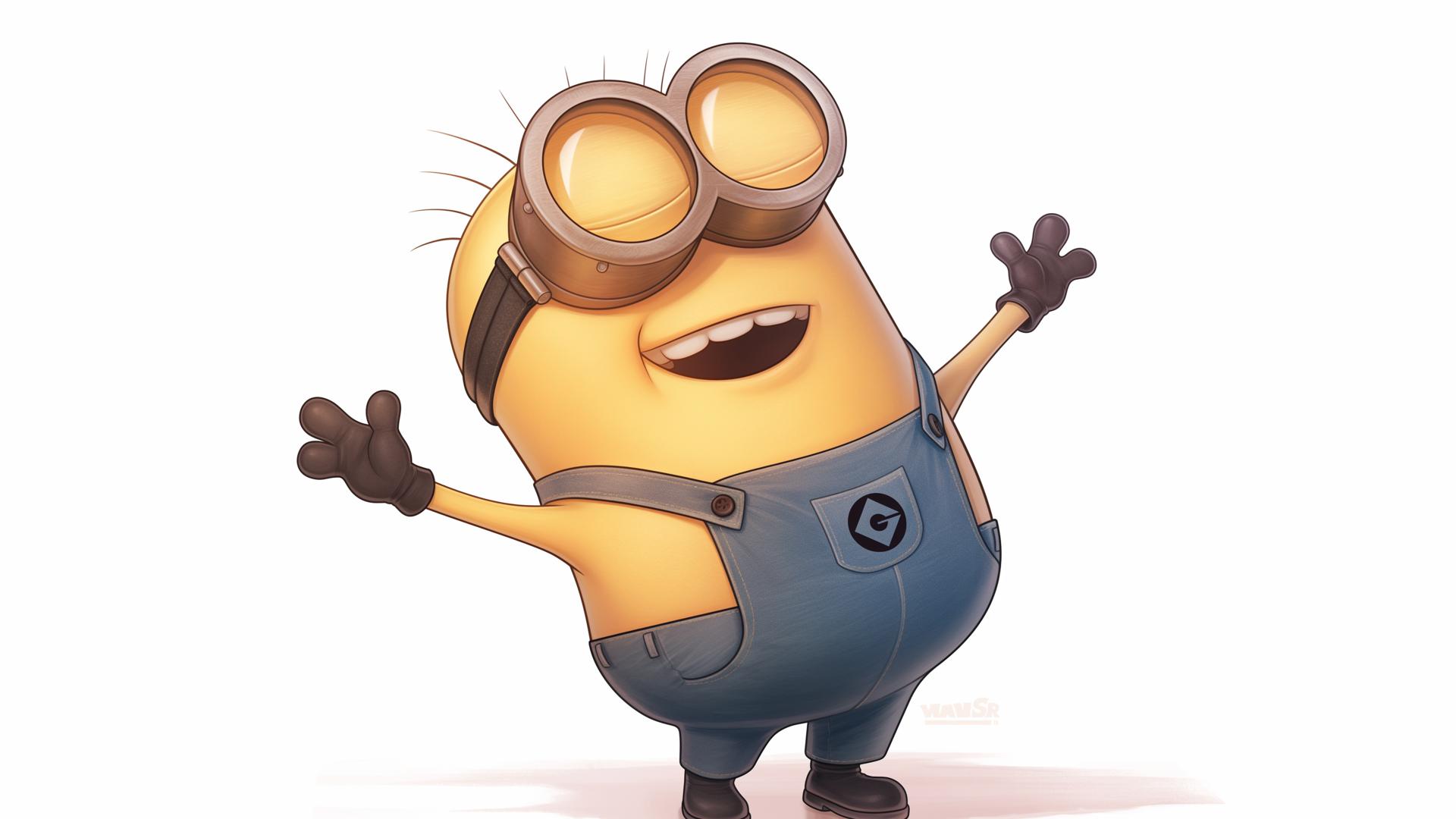 Download Minion Happy Funny Joyful Desktop Wallpaper