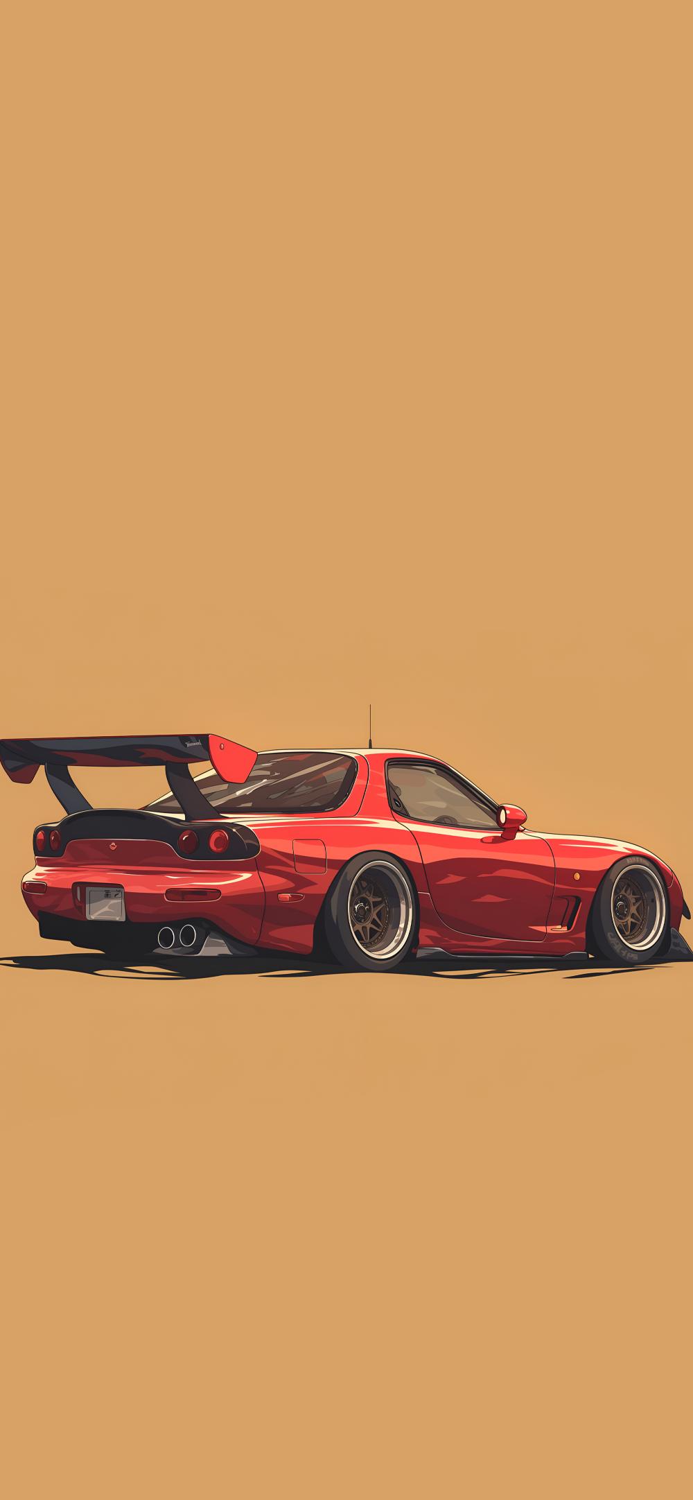 Download Mazda Rx7 Red Tuner