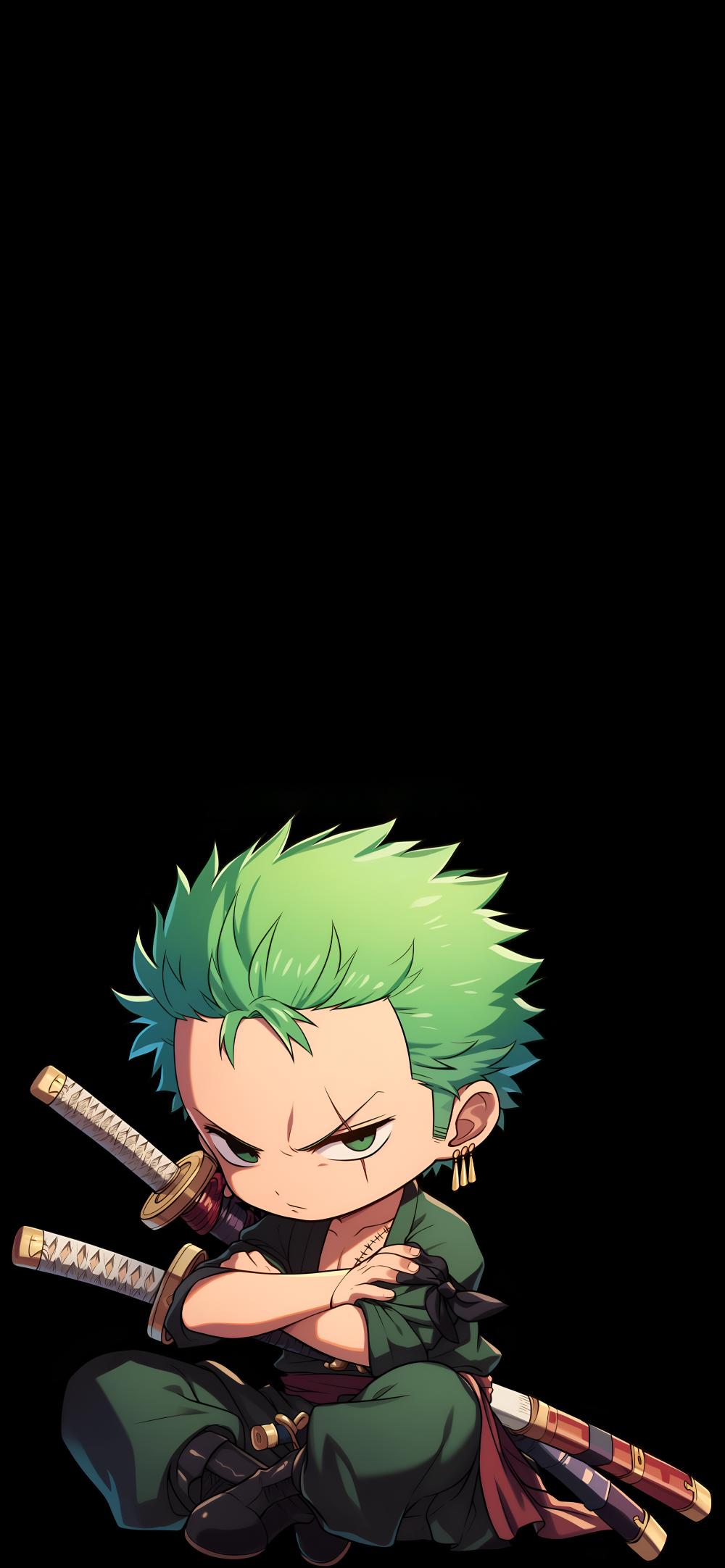 Download One Piece Chibi Zoro Art