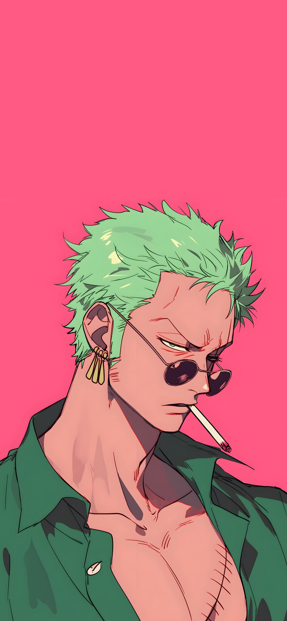 Download Zoro One Piece Aesthetic Pink