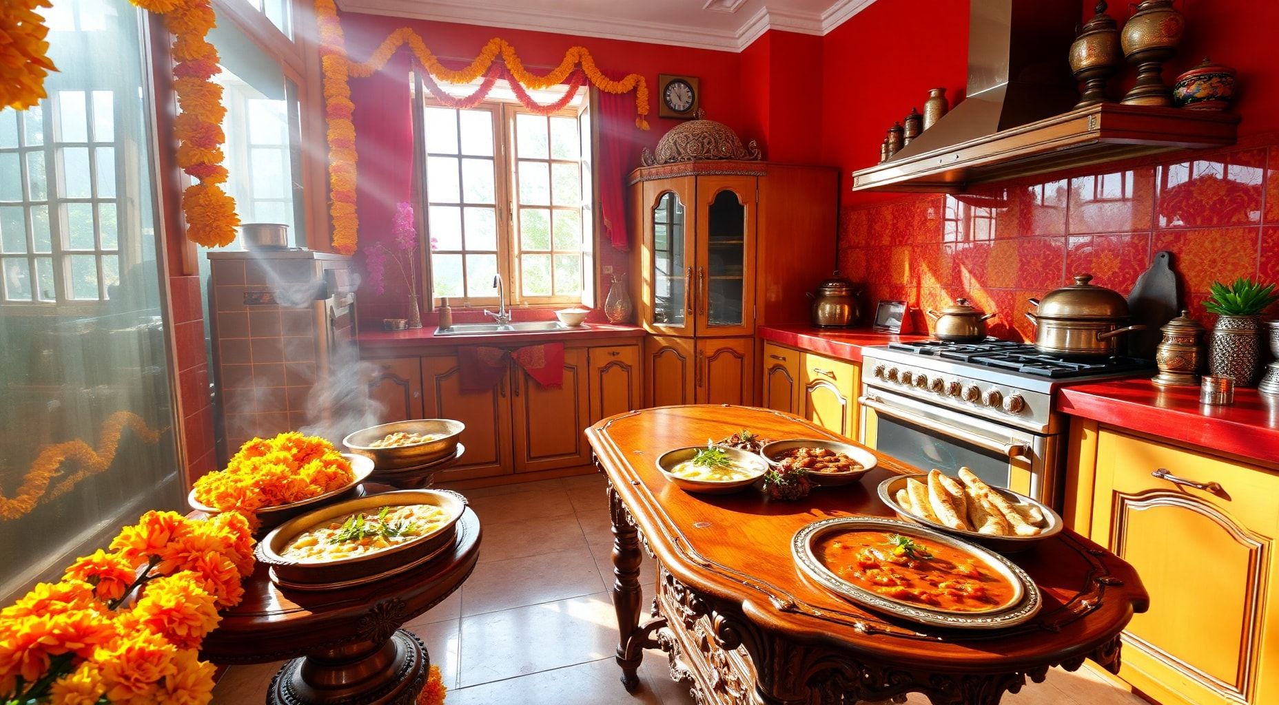 Download Kitchen With Indian Theme