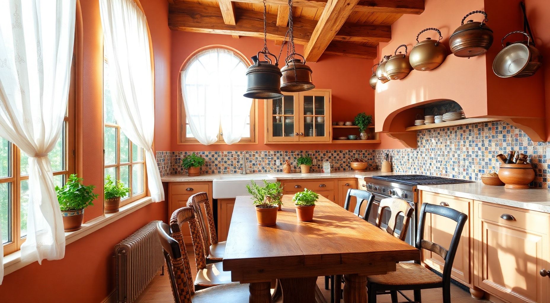 Download Kitchen With Mediterranean  Theme