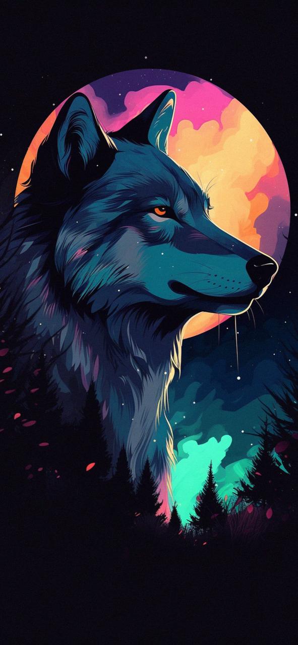 Download Wolf Moon Art