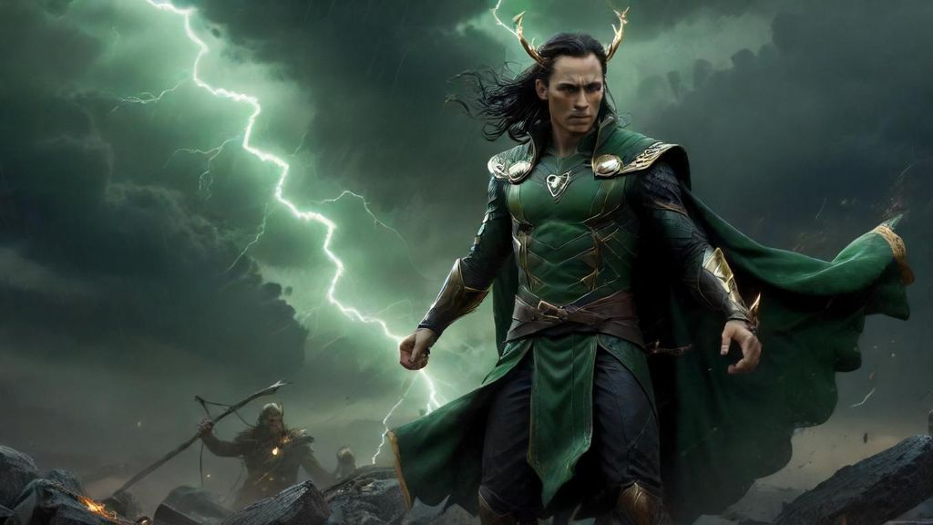 Download Loki Con Rayos En Movimiento