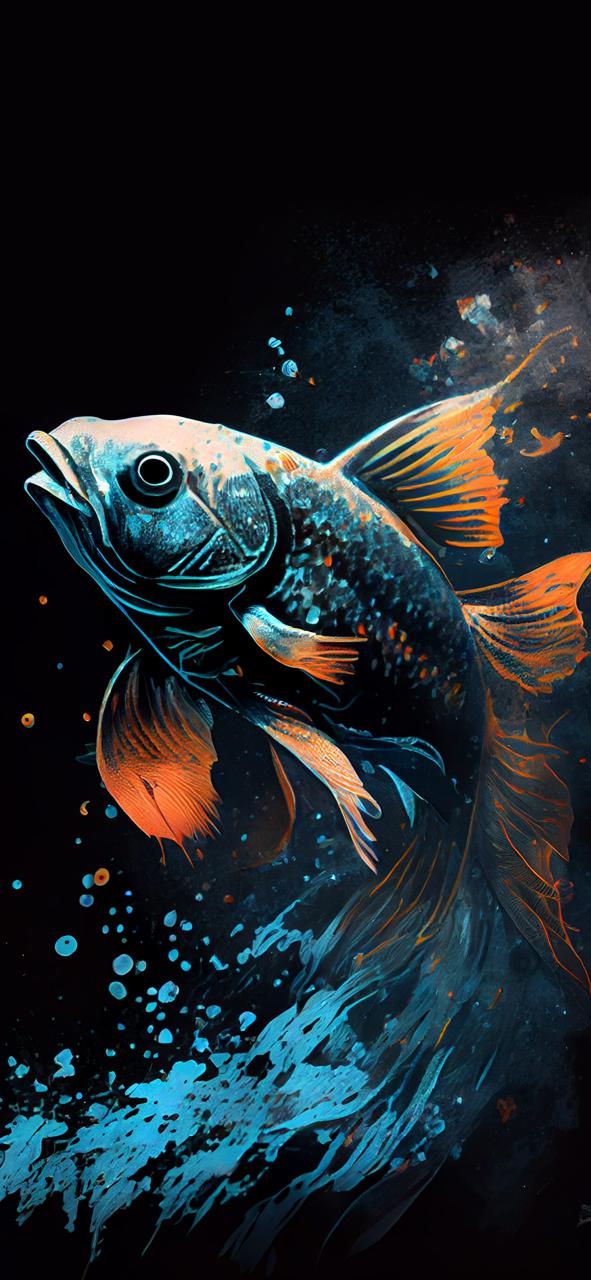 Download Fish Aesthetic Black