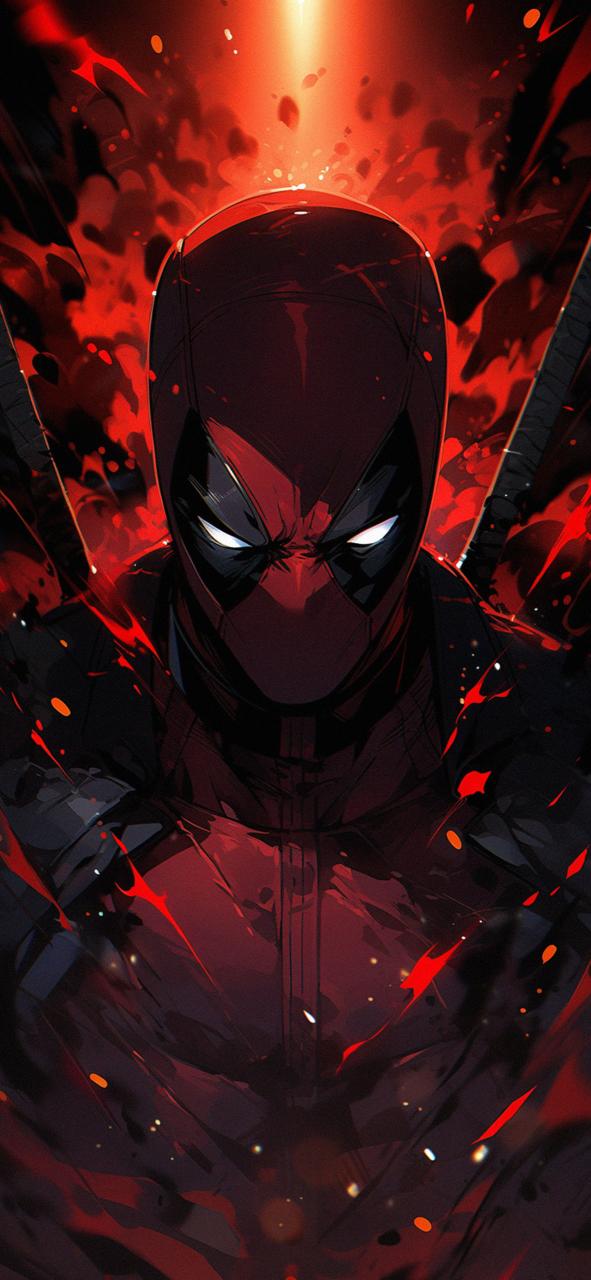 Download Marvel Deadpool Black Red