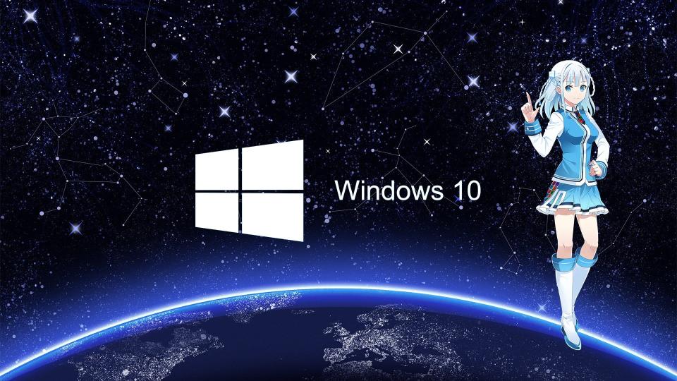 Download Windows 10 logo anime