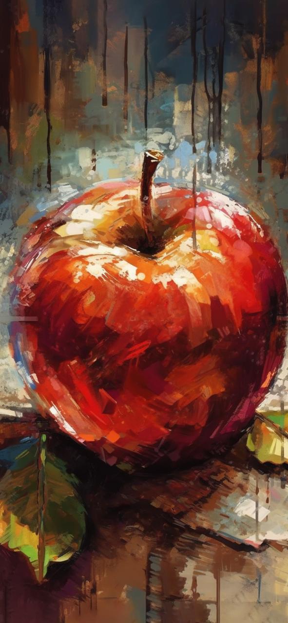 Download Red Apple Painting