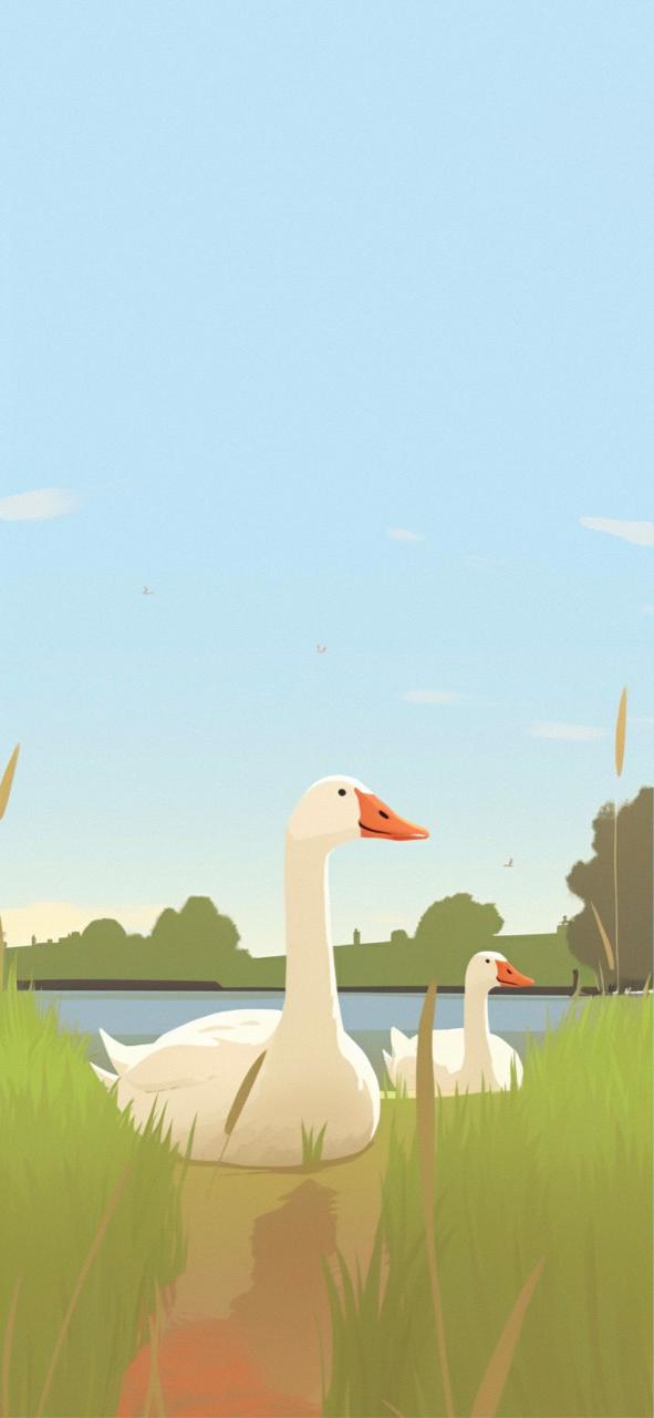 Download Goose In The Lake Aesthetic