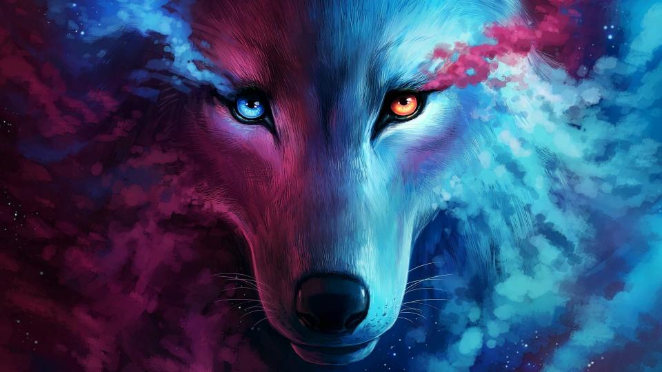 Download wolf art fantasy art