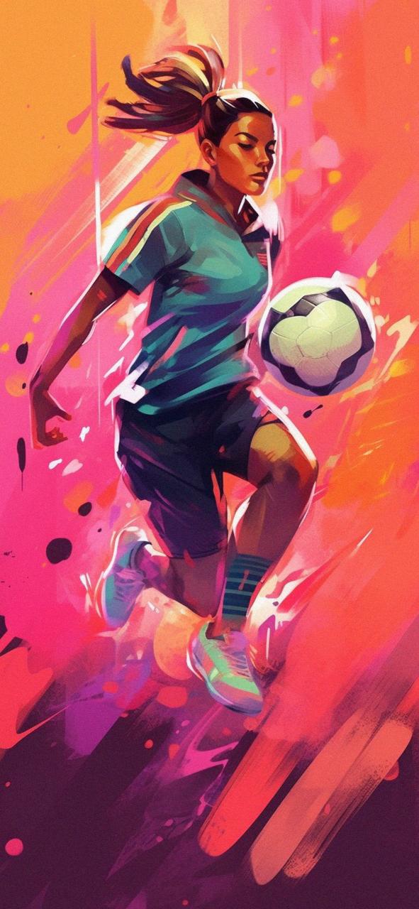 Download Girl Soccer Player Art