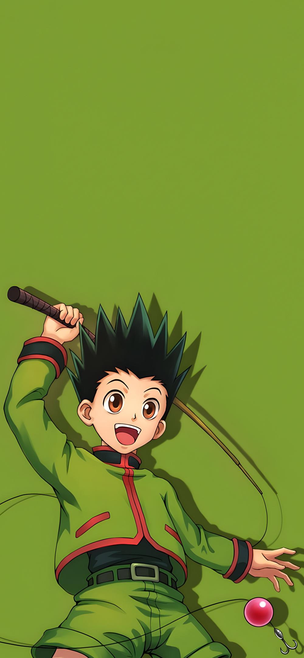 Download Gon Freecss Fishing Green