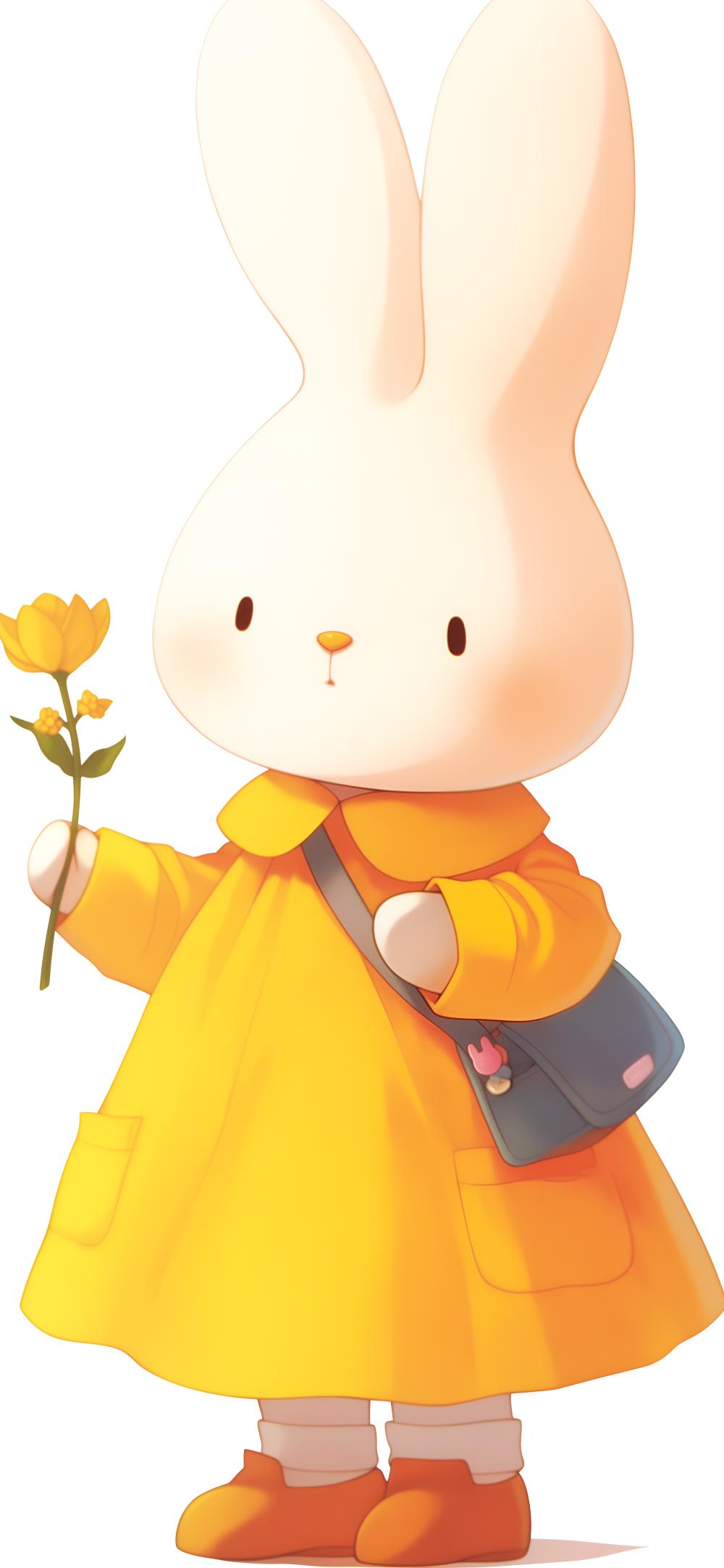 Download Adorable Miffy Yellow Dress